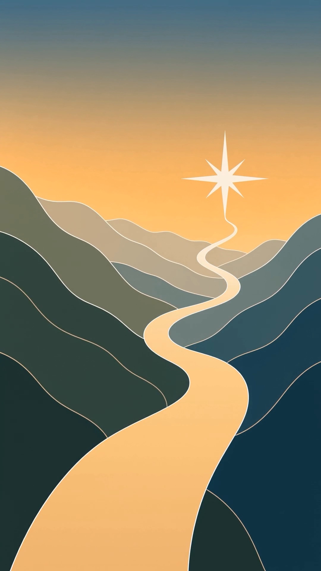 Illustrated landscape for Drift